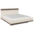 Rauch Sajo 6ft Queen Size Bed - Champagne and Atlantic Dark Oak