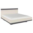 Rauch Sajo 6ft Queen Size Bed - Champagne and Metallic Dark Grey