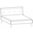 Rauch Skandi 5ft King Size Bed - Metallic Dark Grey