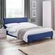 Rialto Bed - Blue - Fabric - Sizes Available