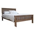 Rustic Oak Bed - Slatted - Oak - Sizes Available