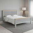 Salcombe - Slatted Bed - Grey Oak - 6ft Queen Size