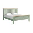 Salcombe - Slatted Bed - Sage Oak - 6ft Queen Size
