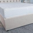 Sandra Oatmeal Fabric 5ft King Size Ottoman Storage Bed