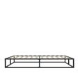 Soho Platform Bed - Black Metal - Sizes Available