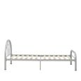 Solo Bed Frame - Silver Metal - 3ft Single