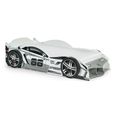 Storm Race Car Bed - Grey High Gloss
