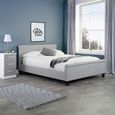 Stratus Fabric Bed - Grey - Sizes Available