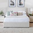 Sutton Natural Fabric 5ft King Size Ottoman Storage Bed