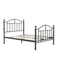 Victoria Bed Frame - Black Nickel Metal - Sizes Available