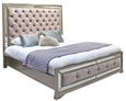 Jessica Bed - Champagne Mirrored Velvet - Sizes Available
