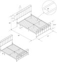 Wasco Bronze Metal Bed - Sizes Available - 4119219UK