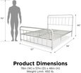 Wasco White Metal Bed - Sizes Available - 4118119UK