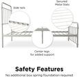 Wasco White Metal Bed - Sizes Available - 4118119UK
