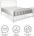 Wasco White Metal Bed - Sizes Available - 4118119UK