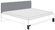 Breda Bed - Upholstered Cushion Headboard - Bianco Oak - Variation Available