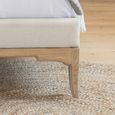 Toulon Bed - Cream Fabric - Sizes Available