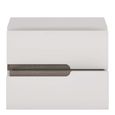 Chelsea Bedside Cabinet - 2 Drawer - White Gloss