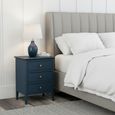 Harrogate Bedside Cabinet - 3 Drawer - Blue