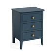 Harrogate Bedside Cabinet - 3 Drawer - Blue