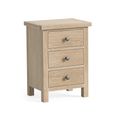 Modern Country Oak - Bedside Cabinet - 3 Drawer