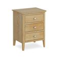 Bath Bedside Cabinet - 3 Drawer - Oak