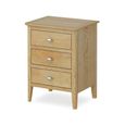 Bath Bedside Cabinet - 3 Drawer - Oak