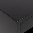 Cholet Bedside Table - 1 Drawer - Wall Mounted - Floating - Black Painted
