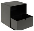 Joliet Bedside Cabinet - 1 Drawer - Black