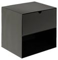 Joliet Bedside Cabinet - 1 Drawer - Black