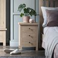 Modern Country Oak - Bedside Cabinet - 3 Drawer