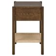 Monfort Bedside Table - 1 Drawer - Smoked Oak