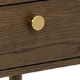 Monfort Bedside Table - 1 Drawer - Smoked Oak