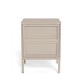 Palmdale Bedside Table - 2 Drawer - Grey