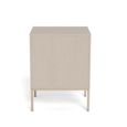 Palmdale Bedside Table - 2 Drawer - Grey