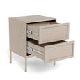 Palmdale Bedside Table - 2 Drawer - Grey
