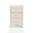 Cameo Bedside Cabinet - 3 Drawer - White