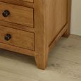 Marlborough Bedside Cabinet - 3 Drawer - Oak