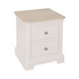 Cromwell Bedside Cabinet - 2 Drawer - Grey Painted