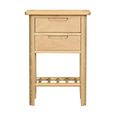 Twyford Bedside Table - 2 Drawer - Oak