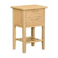 Twyford Bedside Table - 2 Drawer - Oak