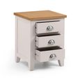 Richmond Bedside Cabinet - 3 Drawer - Grey