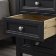 Maine Bedside Cabinet - 3 Drawer - Black