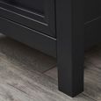 Maine Bedside Cabinet - 3 Drawer - Black