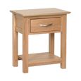 Nimbus Bedside Table - 1 Drawer - Oak
