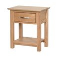 Nimbus Bedside Table - 1 Drawer - Oak