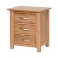 Nimbus Bedside Cabinet - 3 Drawer - Oak