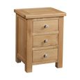 Appleby Bedside Cabinet - 3 Drawer - Oak