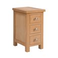 Appleby Compact Bedside Cabinet - 3 Drawer - Oak