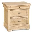 Moreno Bedside Cabinet - 3 Drawer - Oak